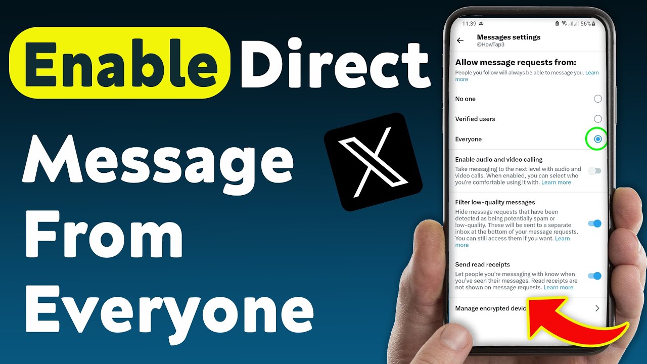 How Enable Direct Message From Everyone On X (Updated)