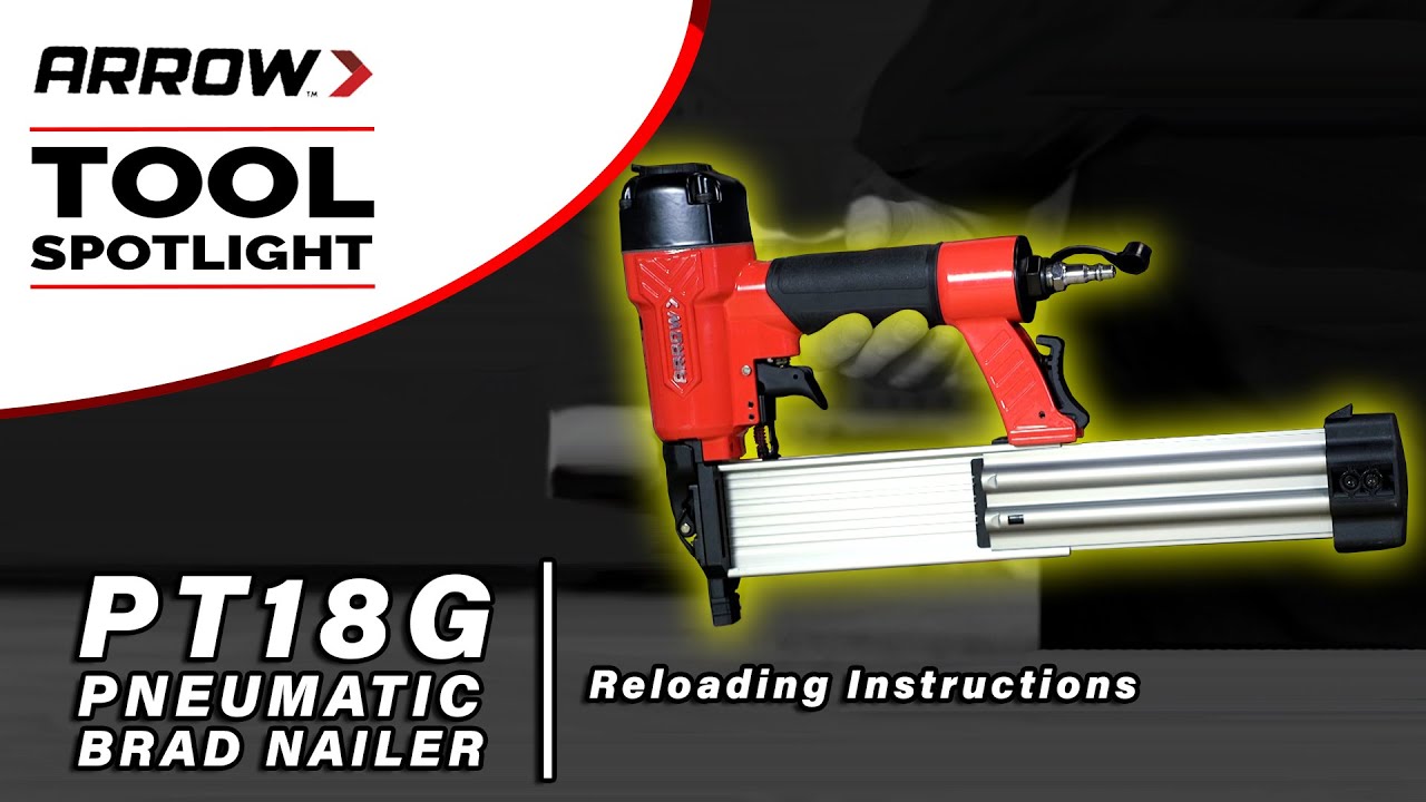 How To Load Arrow's PT18G Pneumatic Brad Nailer