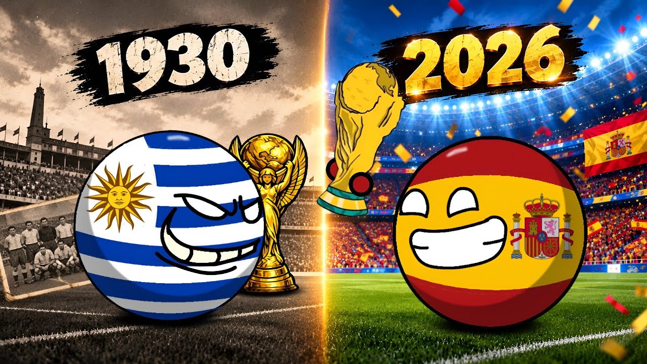 Every FIFA World Cup Winner in History (1930&ndash;2026) 🏆🌍| Countryballs ⚽