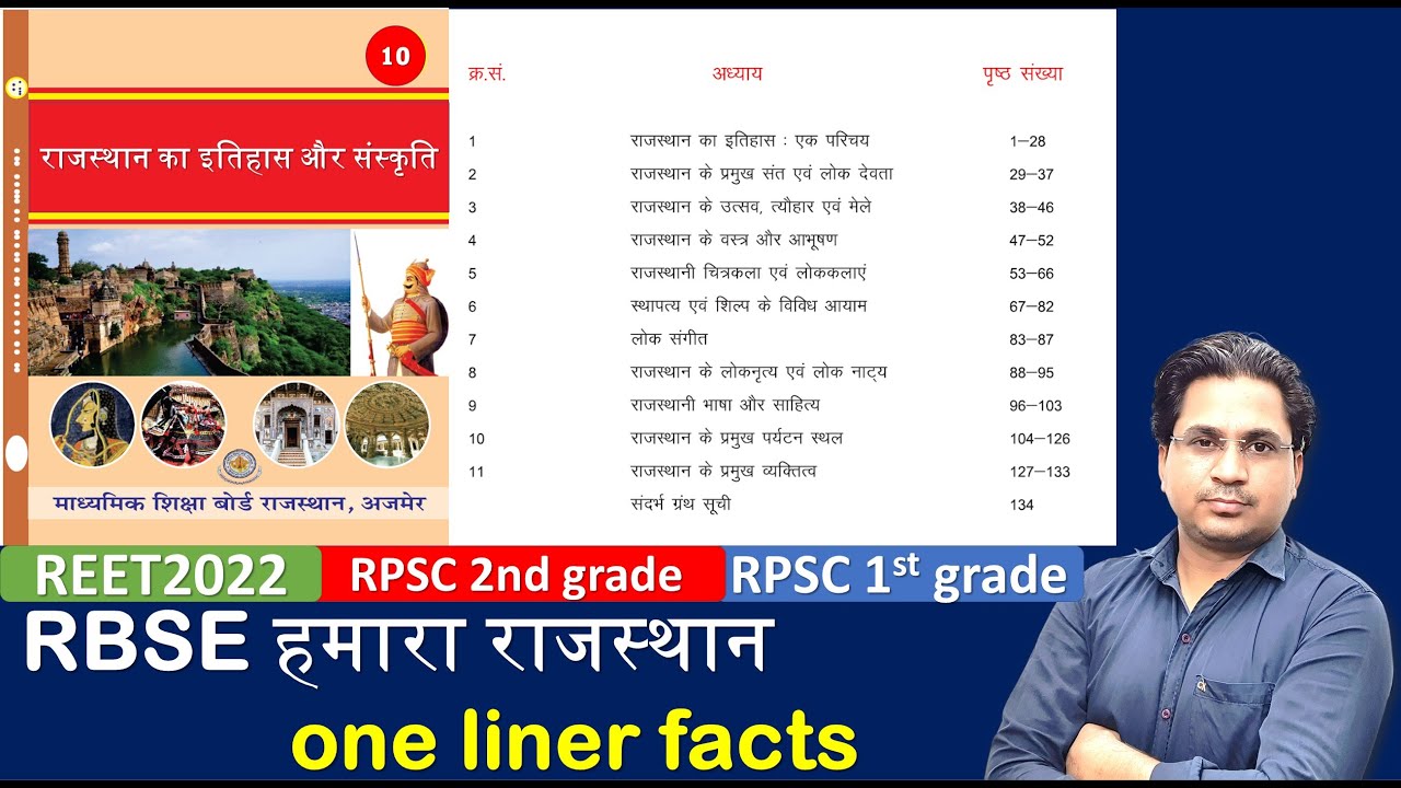REET2022 || RPSC 2nd grade || RBSE राजस्थान का इतिहास और संस्कृति || one liner facts ||Govind Saini