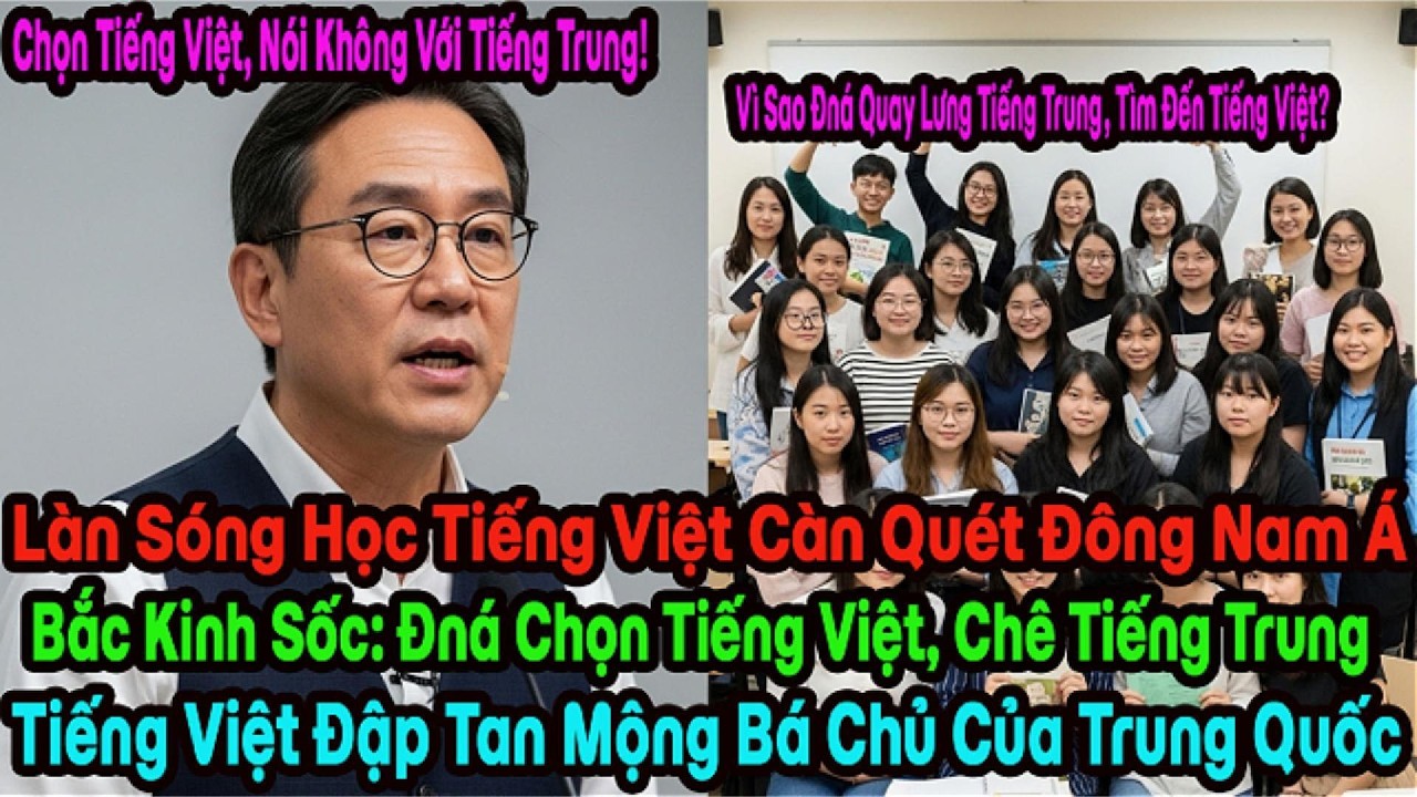 Bắc Kinh Mất Trắng 10 Tỷ Đô Khi Chữ Quốc Ngữ Miễn Phí Càn Quét 7 Nước Asean Từ Thái Lan.