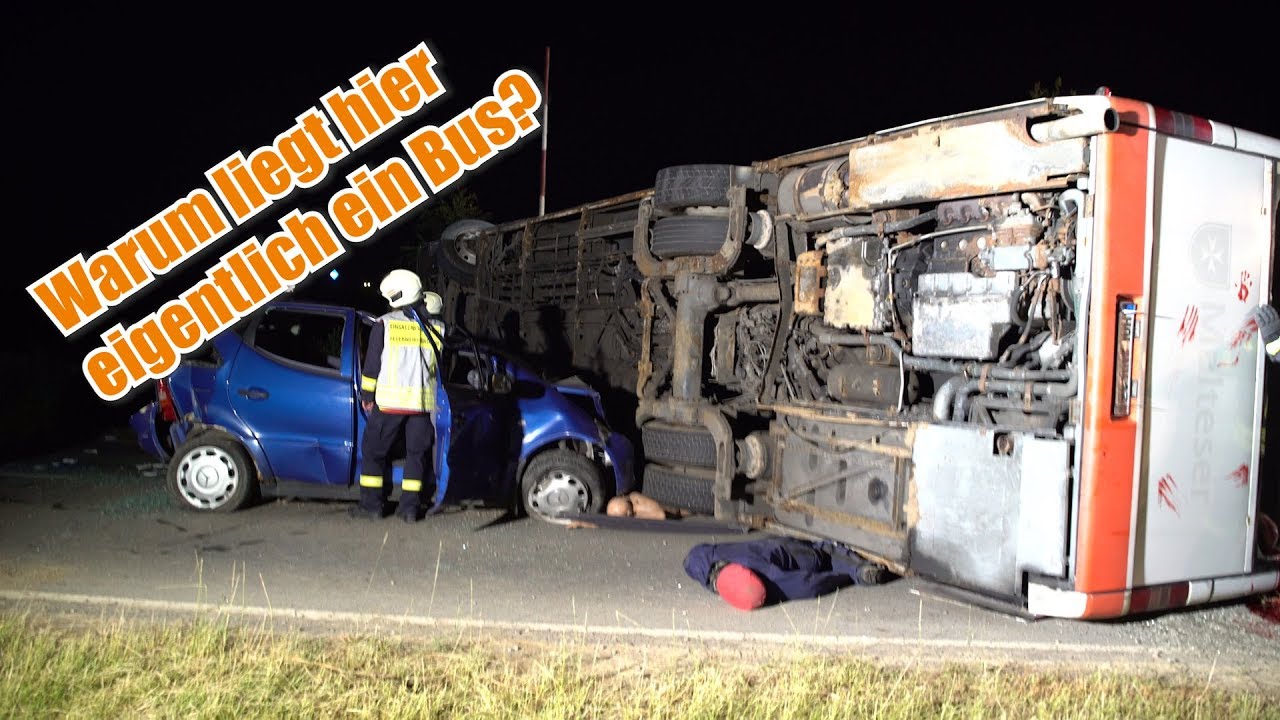 Feuerwehr übt Bus-Unglück in der Nacht | Northeim jetzt Reportage