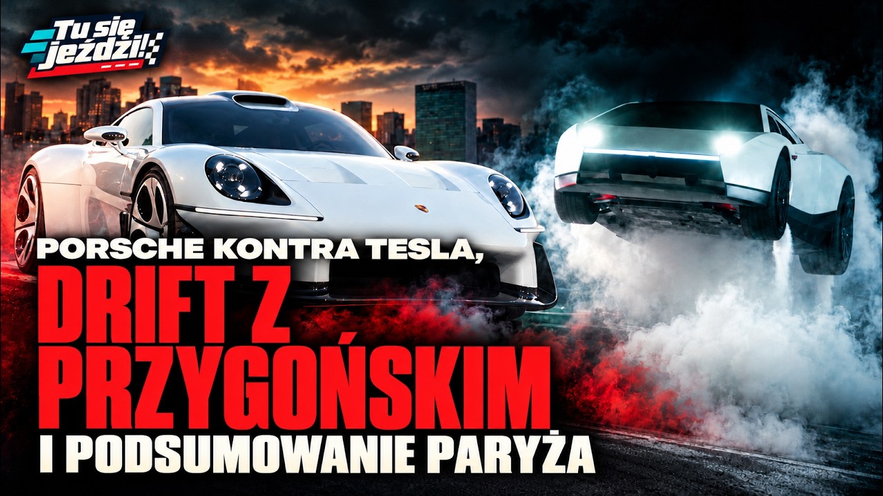 Widzieliśmy w USA Porsche Mission S, a Przygoński uczył nas driftu
