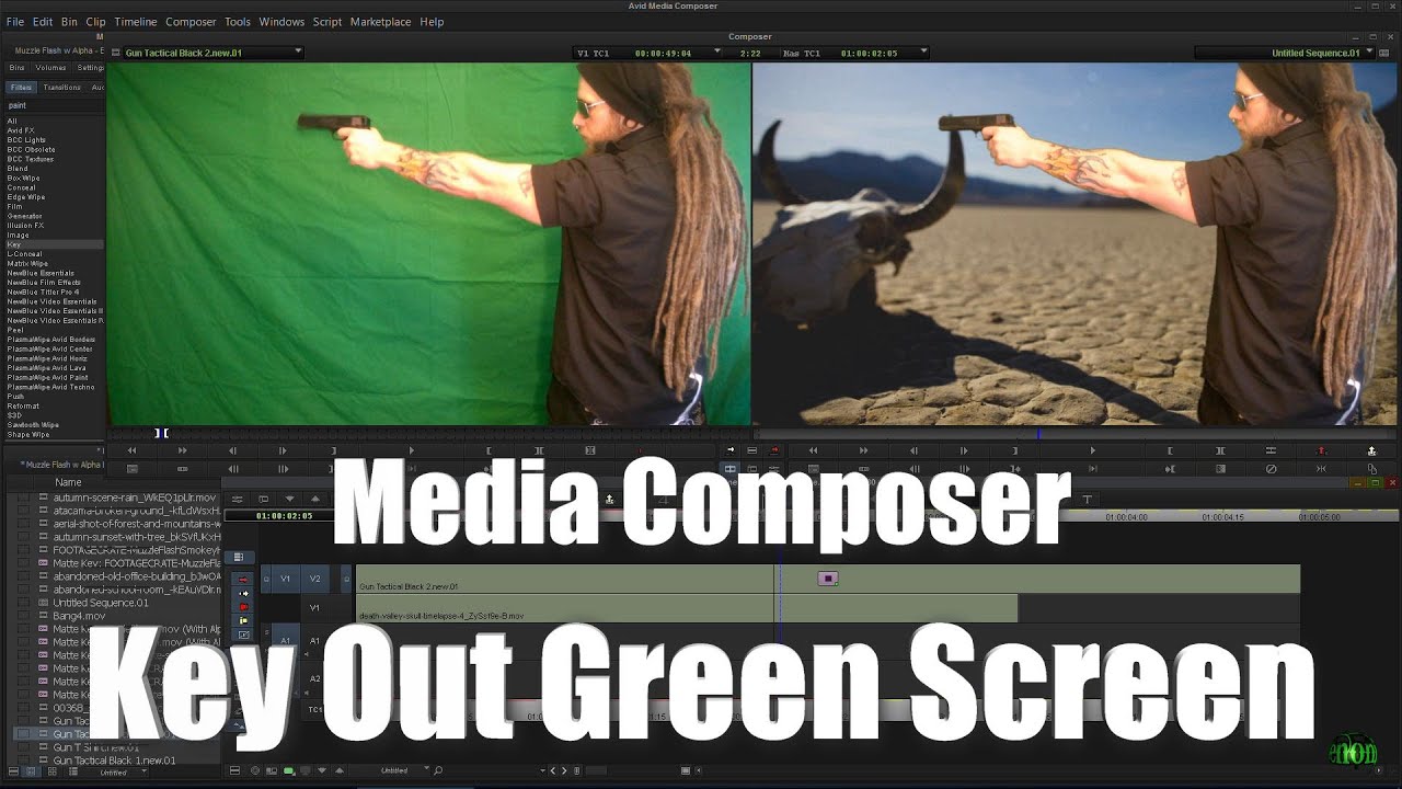 Media Composer - Key Out A Green Screen