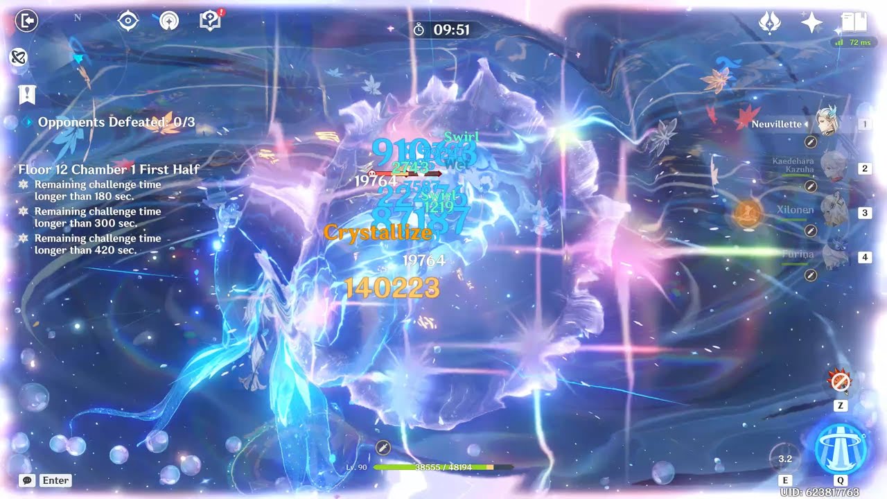 Neuvillette + Varesa | Floor 12 No Reset SpeedRun [Abyss 5.6A] | Genshin Impact