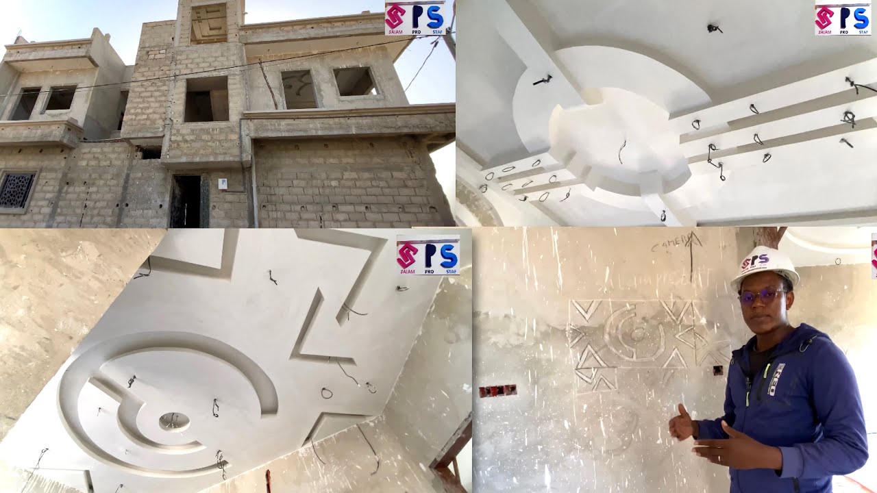 Comment t’inspirai pour créer des faux plafond décor design en plâtre 🇸🇳