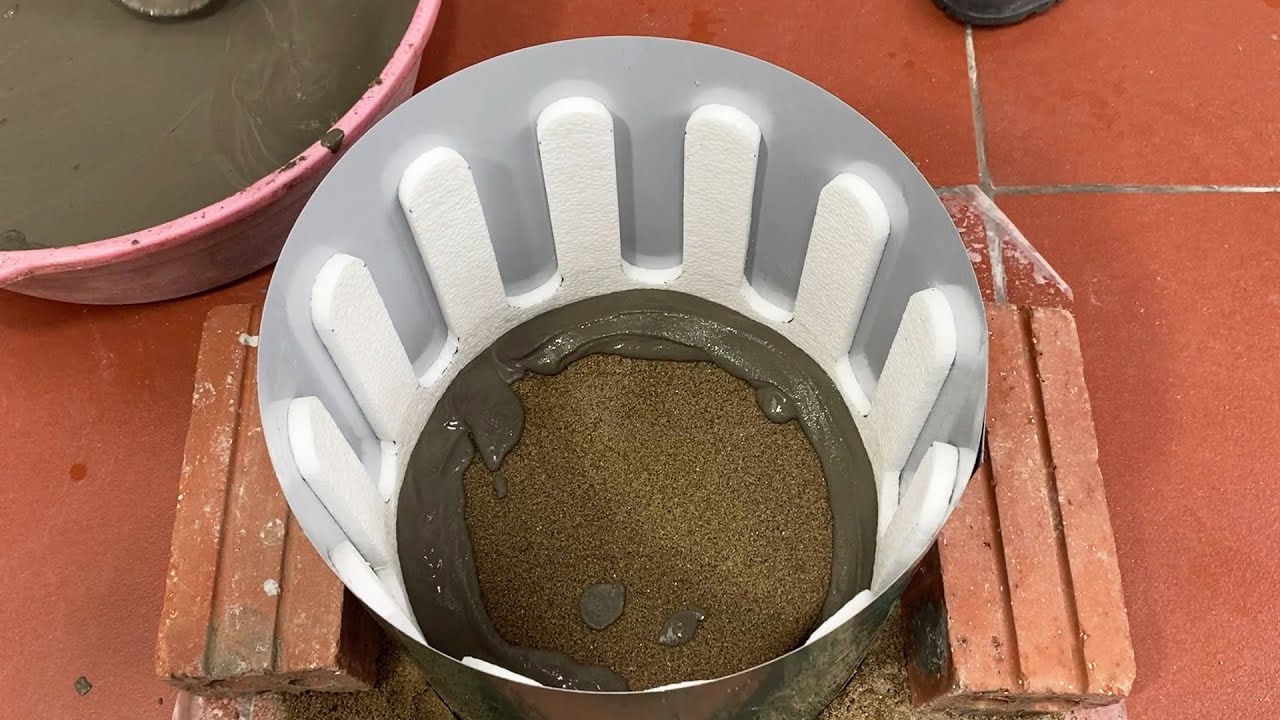 Amazing craft ideas from cement / How to make your own garden plant pots