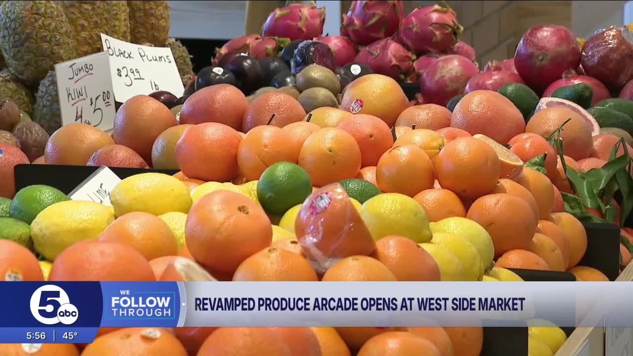 FIRST LOOK: Revamped produce arcade opens at Cleveland's West Side Market