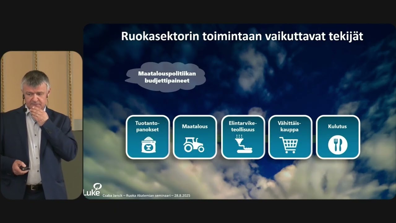 Alkutuotannon kasvu vai lasku? Csaba Jansik, erikoistutkija, Luonnonvarakeskus Luke