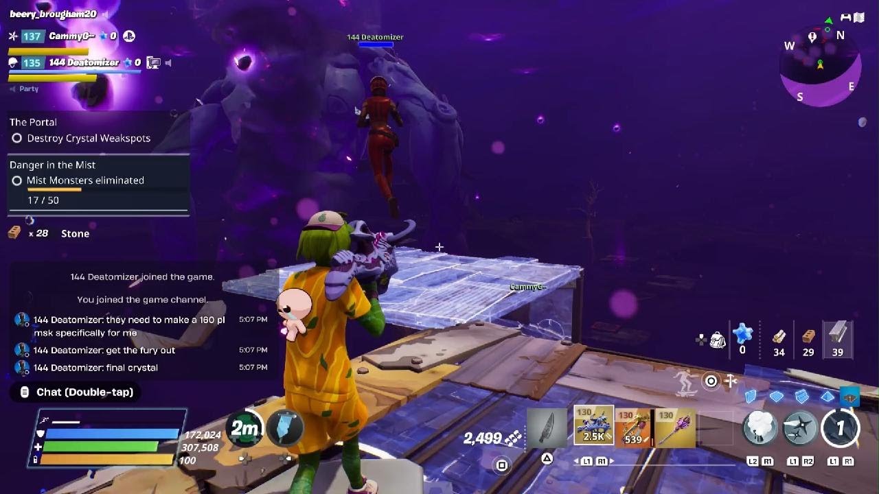 Fortnite MSK 3 people. Second round win.  no deaths!!!.
