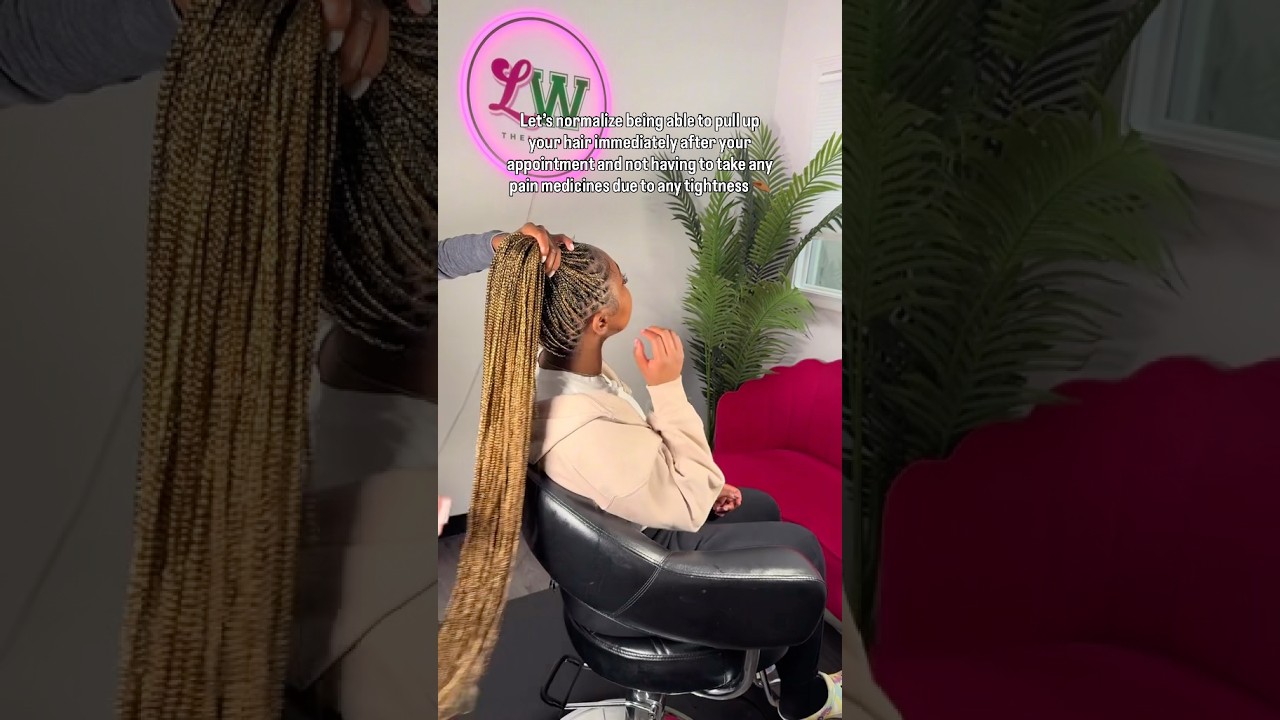 “normalize knotless NOT suppose to hurt” ‼️ protective style ONLY 