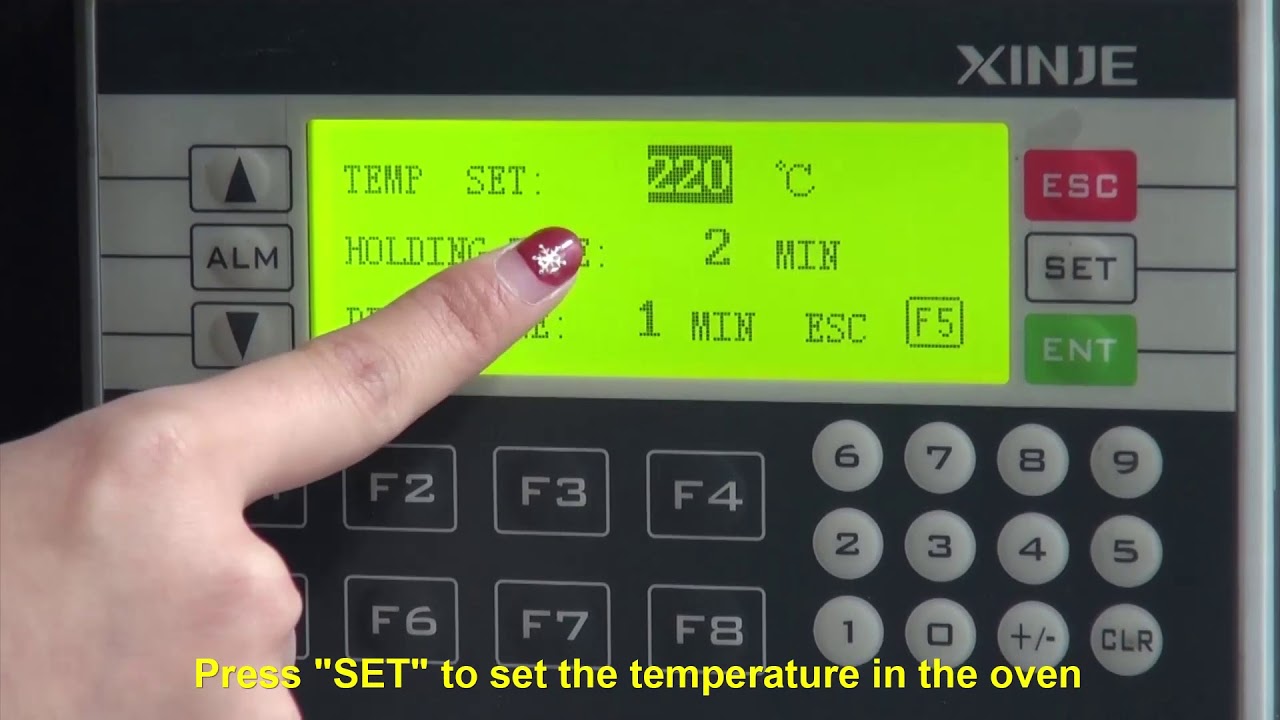 How to use the powder coating oven PLC controller?