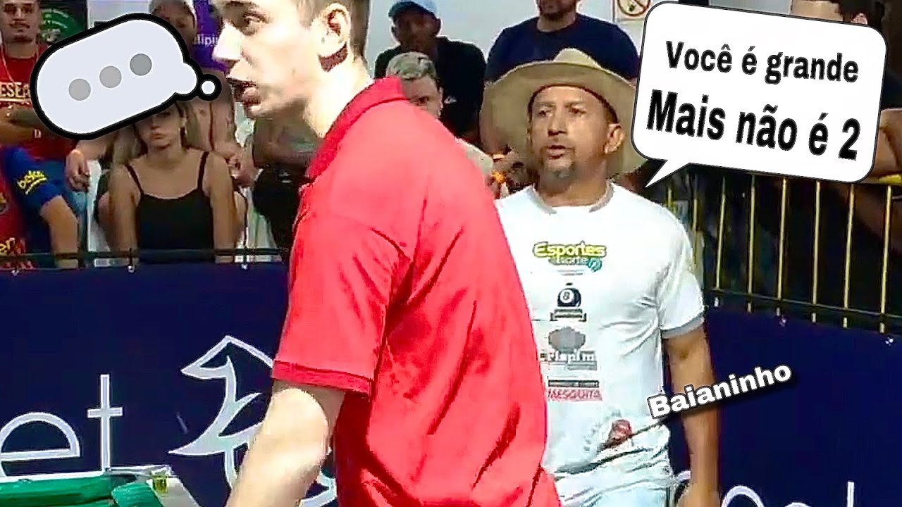 PEGOU FOGO A REVANCHE ENTRE BAIANINHO X PINTO   #sinuca #baianinho #sinucaaovivo