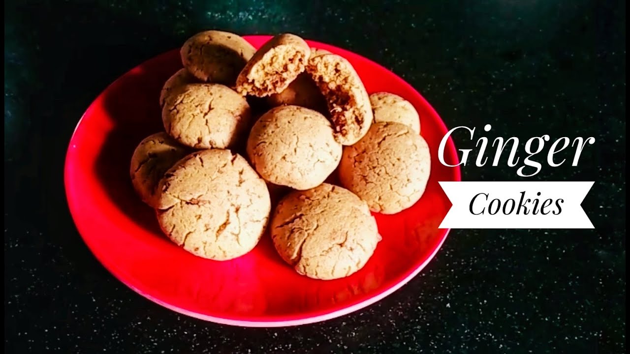 Ginger Cookies (Eggless) ~ Kamal's Homely Recipes