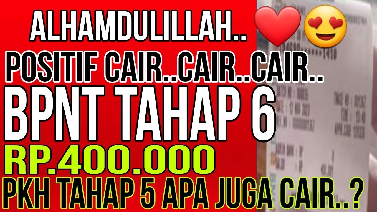 Alhamdulillah Positif Cair😍 Hari ini KKS PKH BPNT Tahap6 Wiayah & Bank Ini Cair Berkala Cek Sekarang