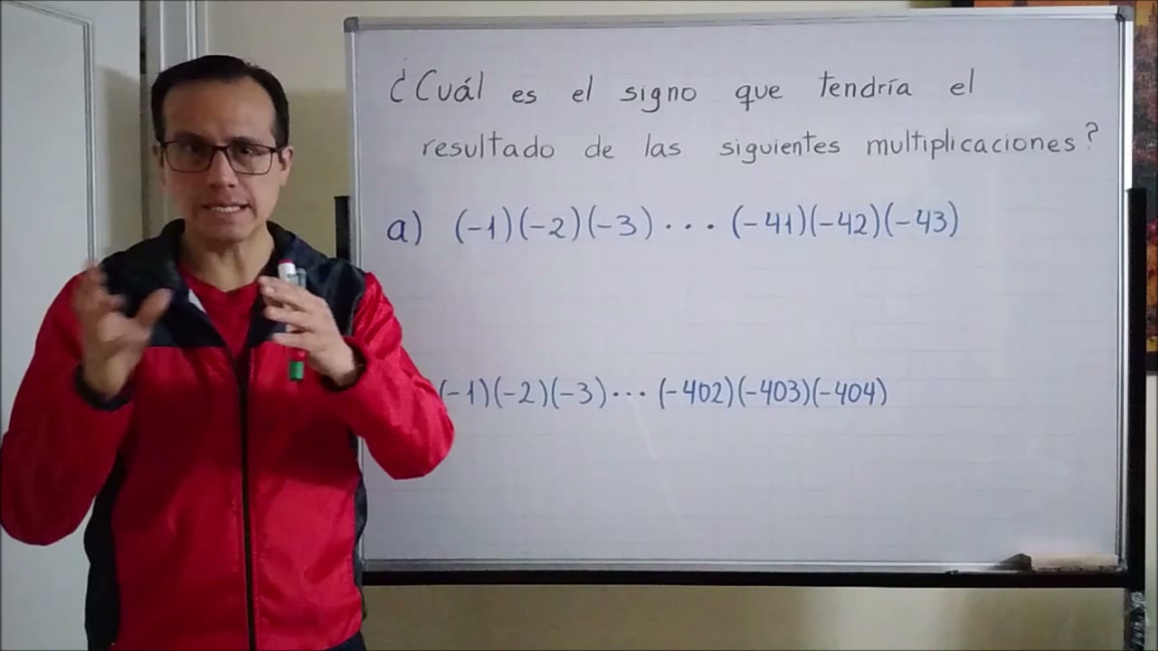 Multiplicación de tres o más números enteros: casos particulares