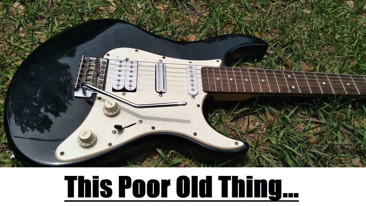 1980's Tortured Yamaha EG112 Stratocaster Revival and Demo