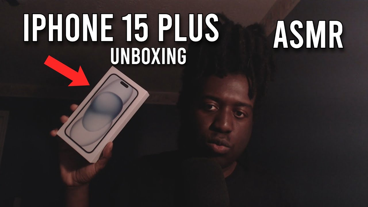 ASMR IPHONE 15 PLUS Unboxing | Relaxing Whispers & Tapping ASMR