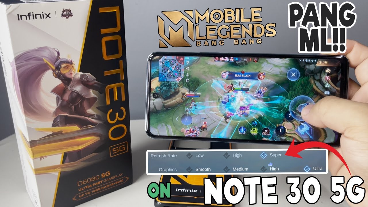 Mobile Legends (MLBB) Gameplay on INFINIX NOTE 30 5G (8/128)?? | SUPER REFRESH RATE & ULTRA GRAPHICS