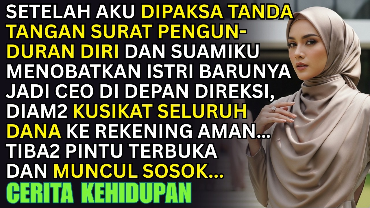 KUTANDA TANGANI SURAT UNDUR DIRI! SAAT SUAMI TUNJUK ISTRI BARUNYA JADI CEO – TIBA2 PINTU TERBUKA...