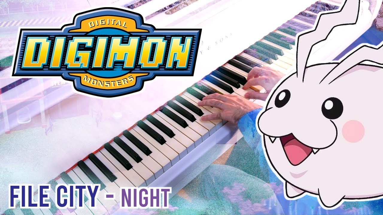File City · Night – Digimon World | Relaxing Piano cover · 2025