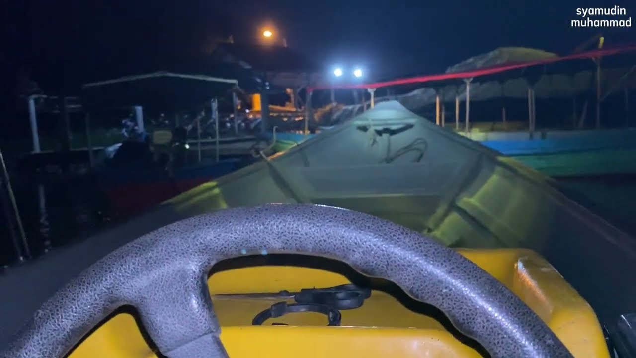 Cara bawa SPEED BOAT guna remote dan steering | saya bawa yamaha 40hp