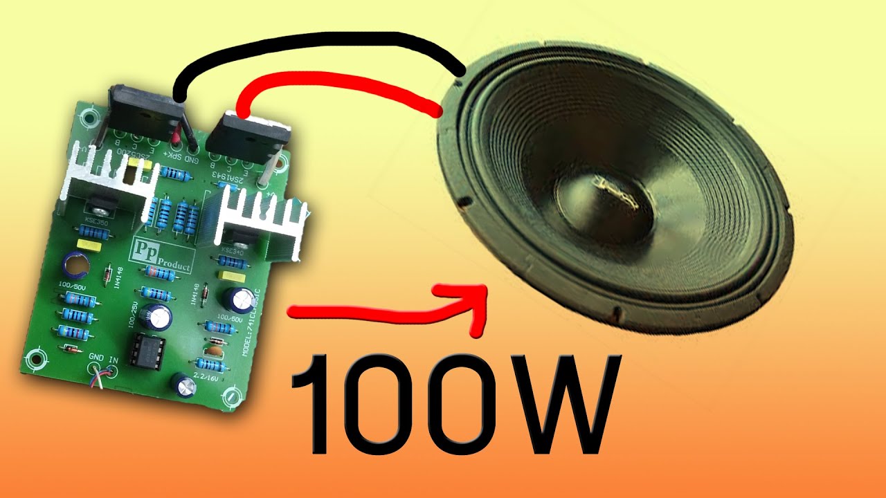 ทำแอมป์ 100W ใช้เอง จาก IC741 หม้อแปลง 25 - 0 - 25  Ver.ปลากรอบ!! และ แก้ปัญหาTR OutPut ร้อน!!
