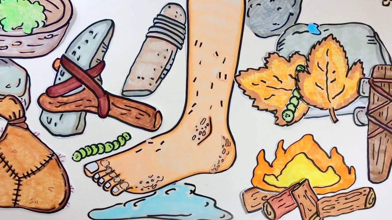 Paper ASMR | Foot Care Neandertal &ndash; The Ancient Sounds of Relaxation #asmr #paperasmr 