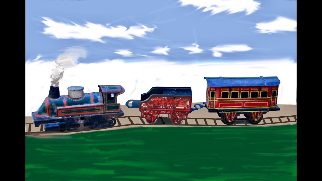 DIY Tin Toy Train Set