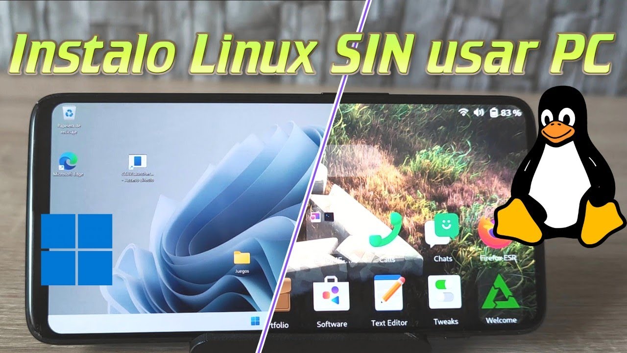 Tengo LINUX Dual Boot WINDOWS 11 en un teléfono Android | Como Instalar en One Plus 6/6T sin usar PC