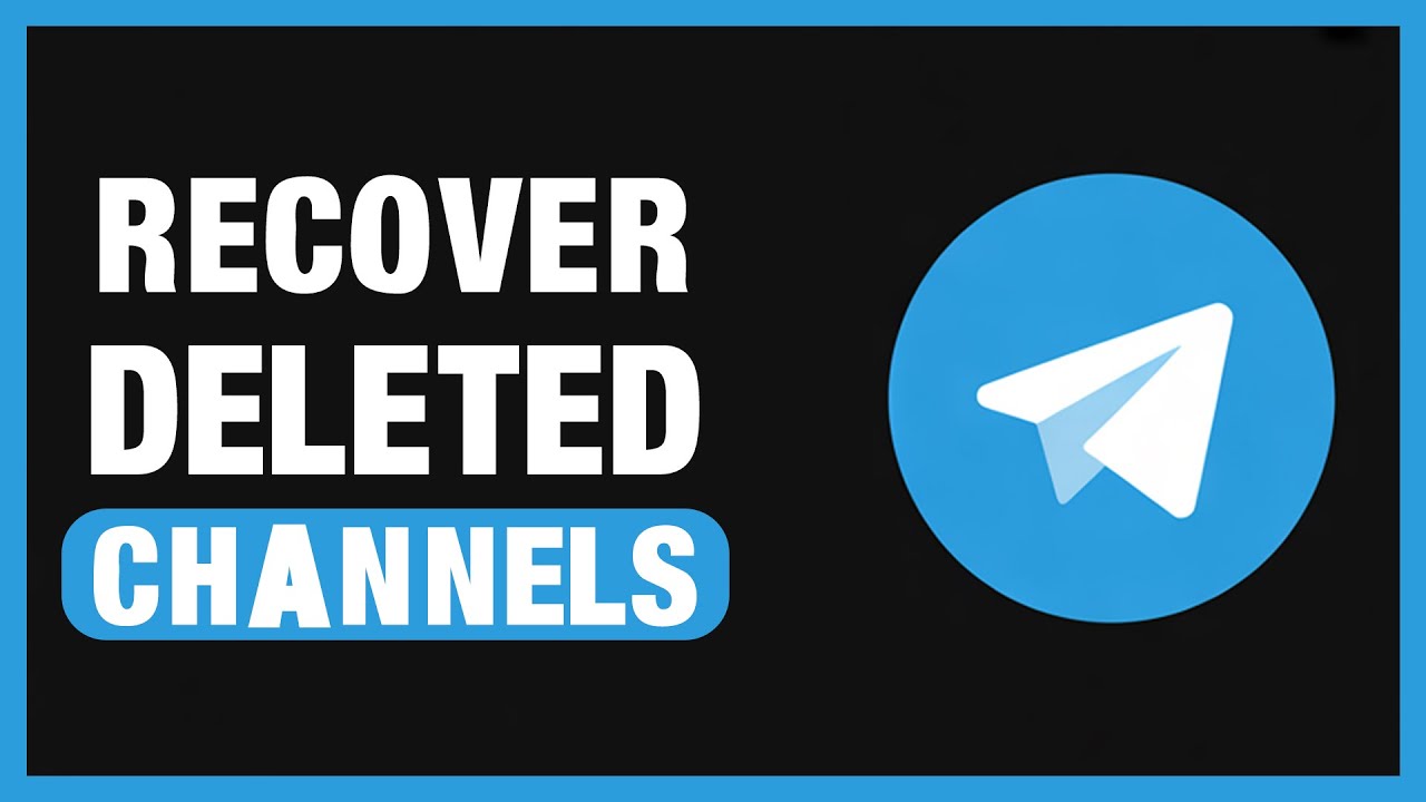 How To Recover Deleted Channel In Telegram  (iPhone & Android)