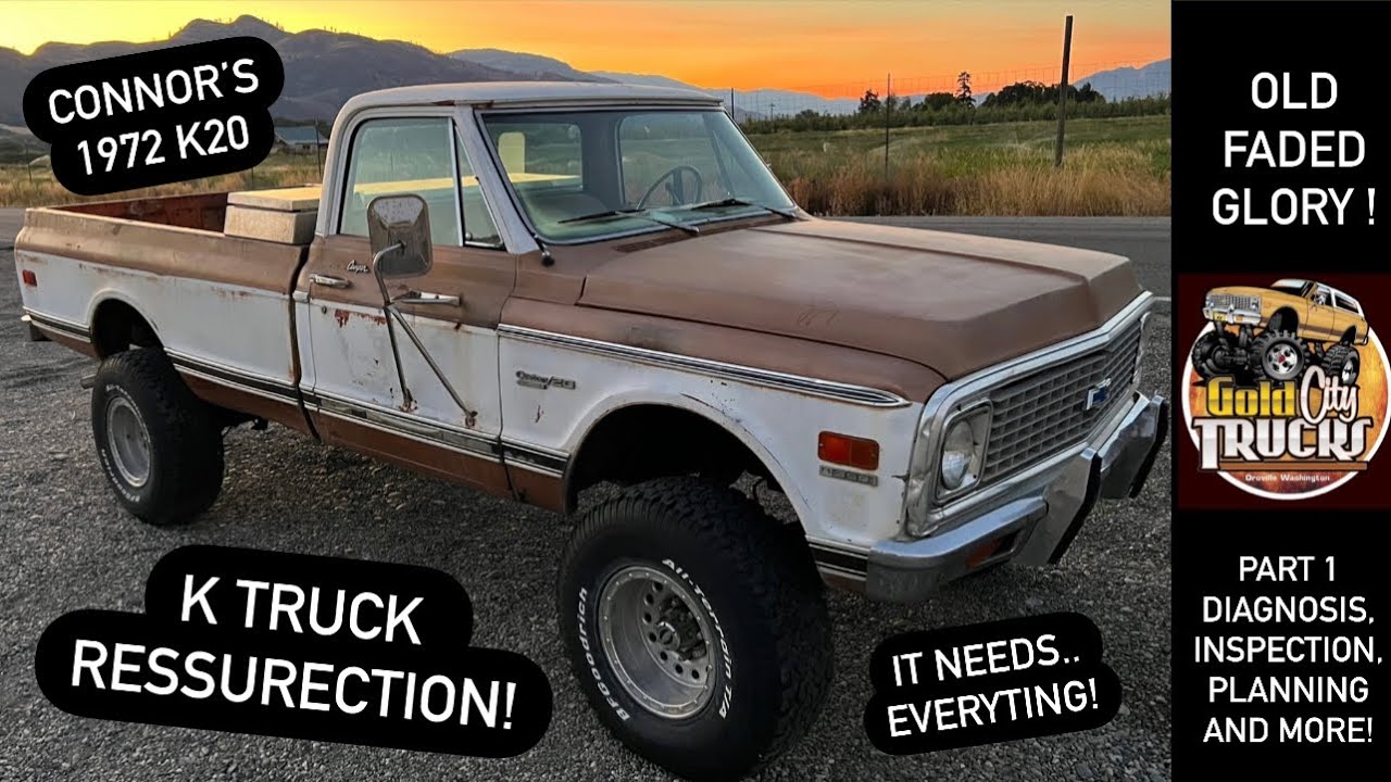 1972 Chevy K20 “Faded Glory” Resurrection! Inspection, Diagnosis, Planning and More!