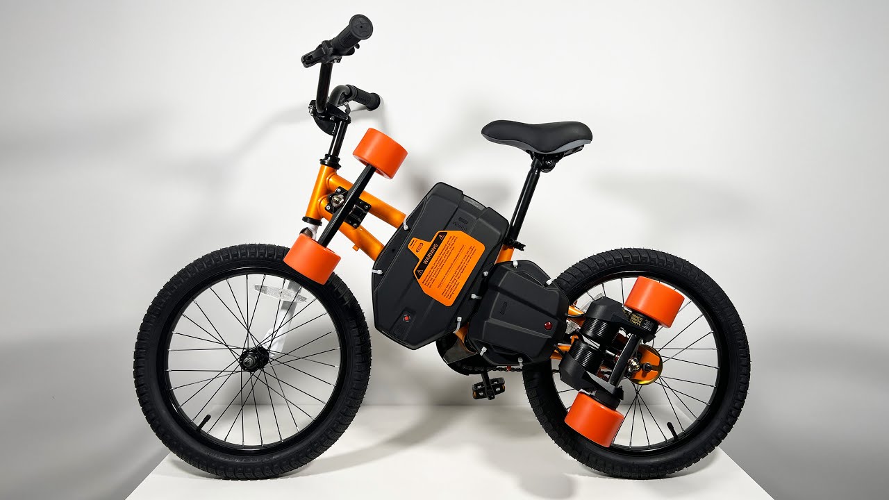 I Built a Bike Skateboard!