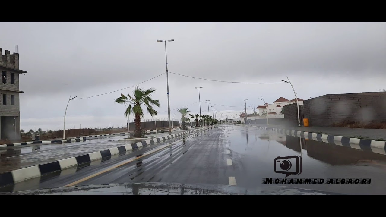 الأمطار في ضمد / امطار خير وبركة الجزء  الثاني