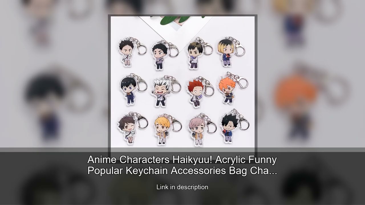 Anime Characters Haikyuu! Acrylic Funny Popular Keychain Accessories Bag Charms Backpack Pendan