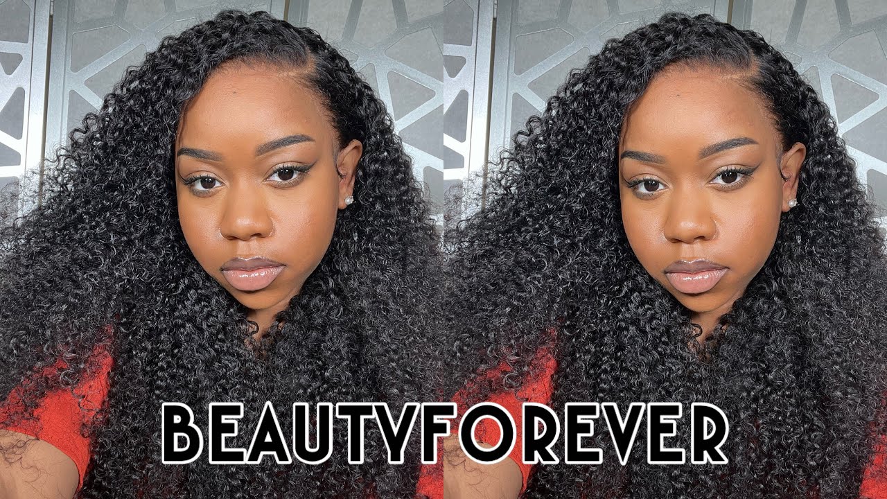 SUPER NATURAL KINKY CURLY WIG WITH 4C EDGES 😱😍 | BEAUTYFOREVER