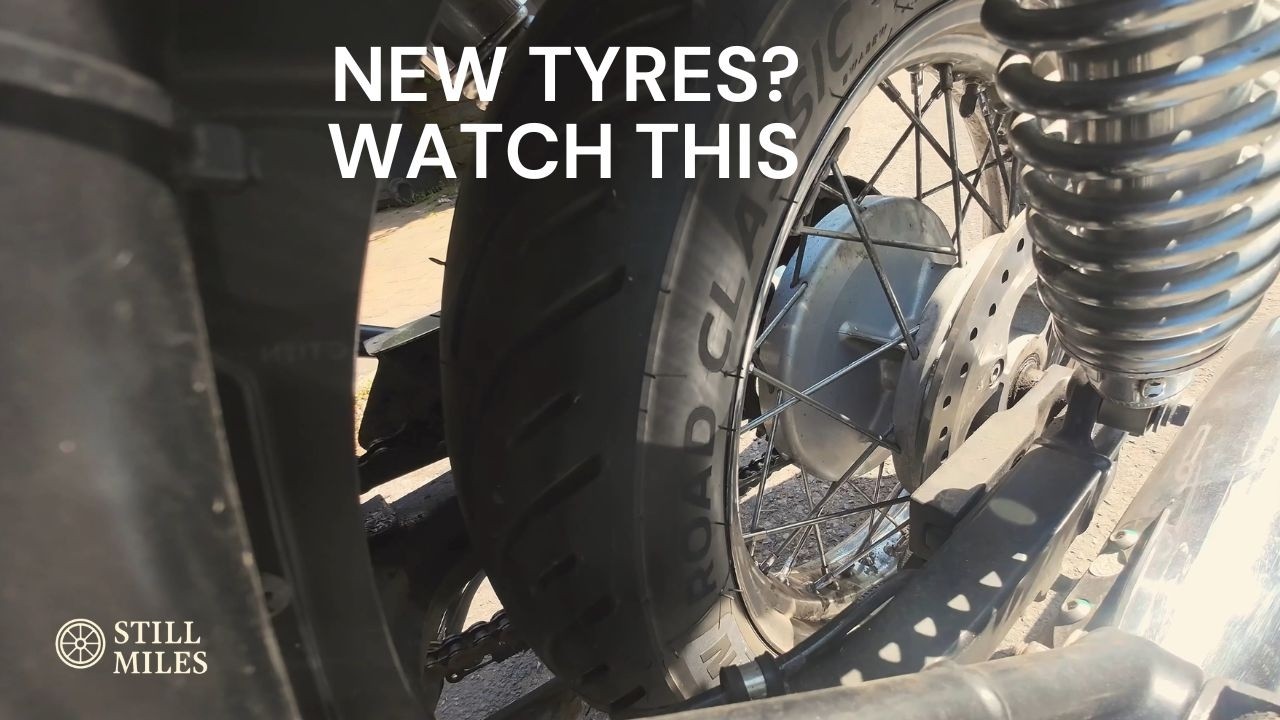 Michelin Road Classics on the Bonneville T100 new motorcycle tyres, riding for beginners