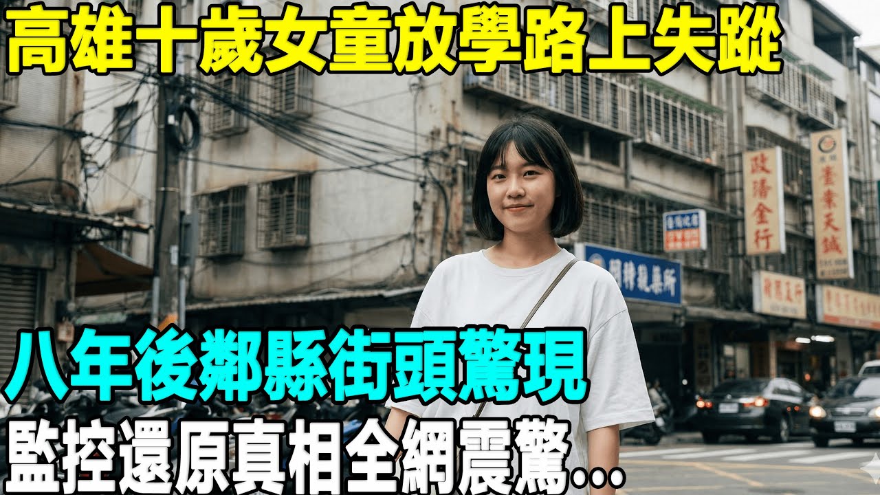 高雄十歲女童放學路上失蹤，八年後鄰縣街頭驚現，監控還原真相全網震驚...