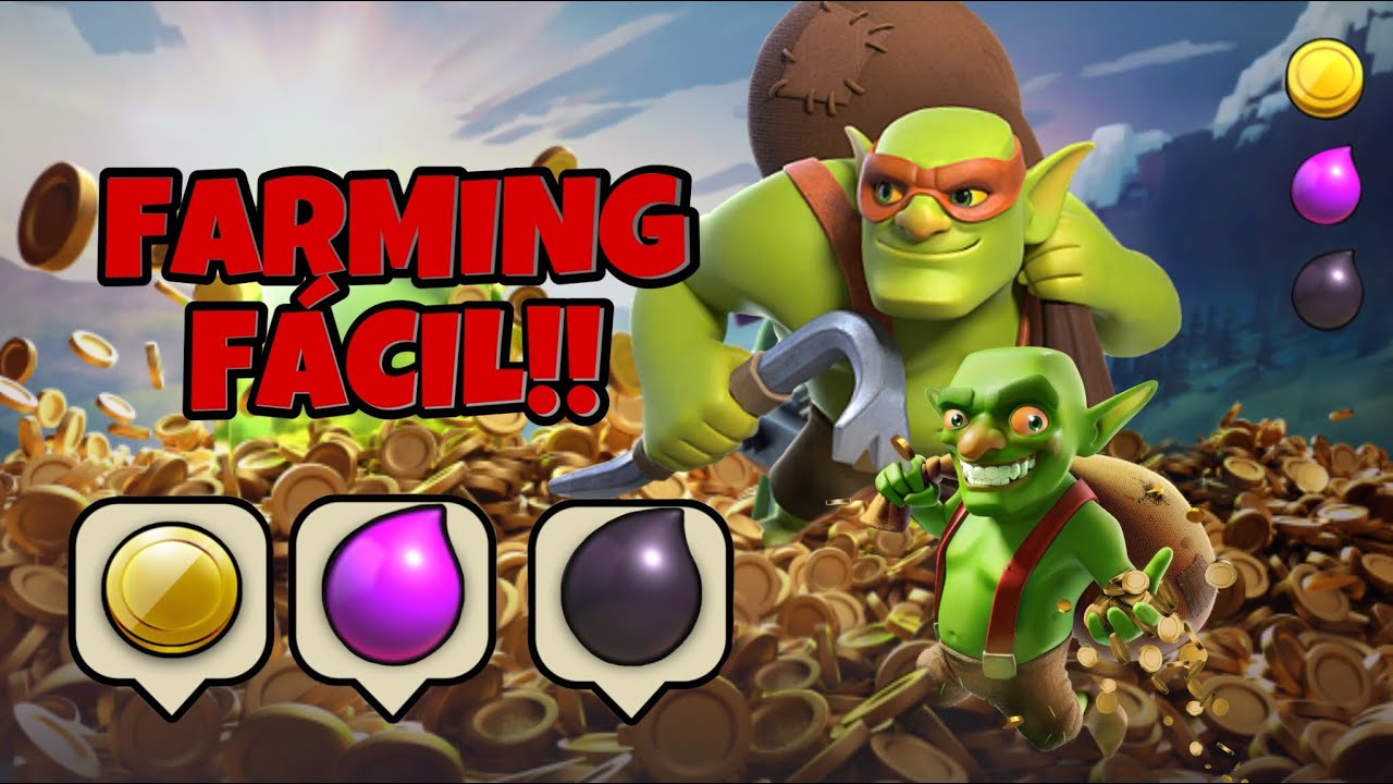 Cómo hacer farming fácil en clash of clans // sin perder copas