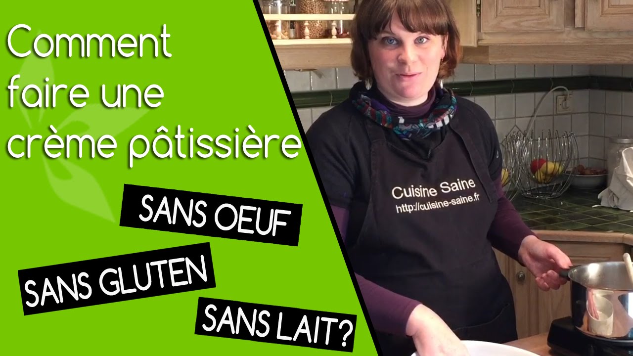 Crème pâtissière vegan sans gluten, sans oeuf, sans lactose