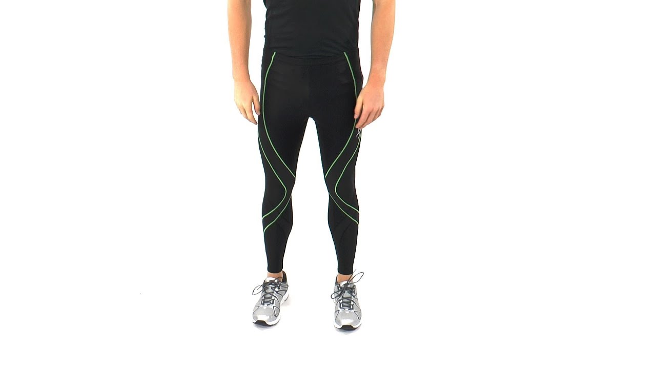 CW-X Men's Insulator Endurance Pro Running Tights | SwimOutlet.com