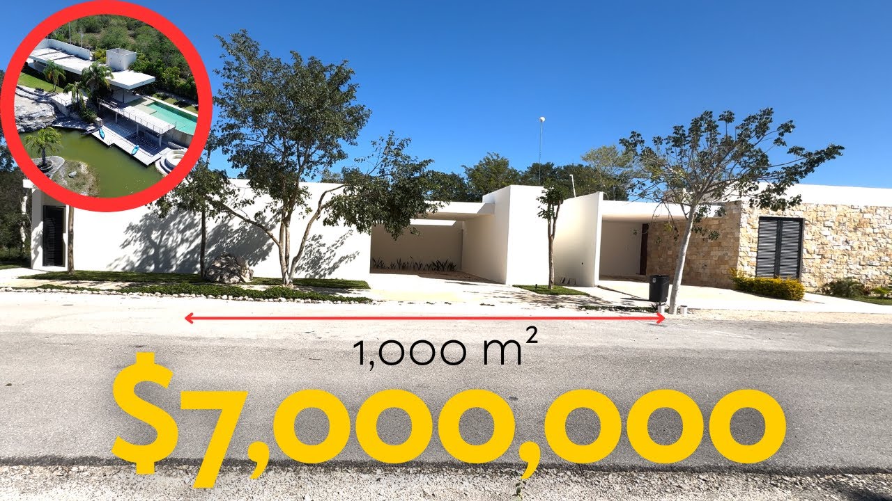 ✅ Casa en VENTA en Mérida de 1,000 m2 con LAGO y amenidades de lujo. La casa más grande de la zona.