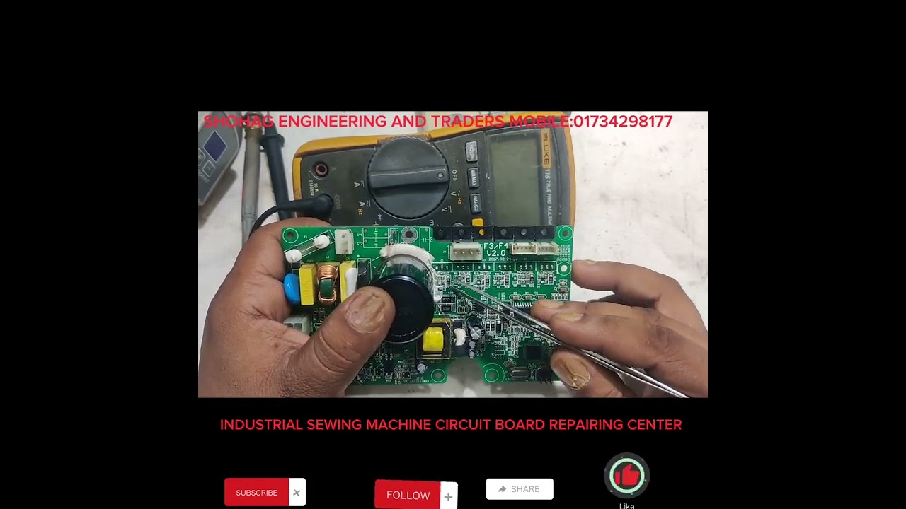 JACK F4 SINGLE NEEDLE MACHINE CIRCUIT BOARD REPAIRING SOLUTION