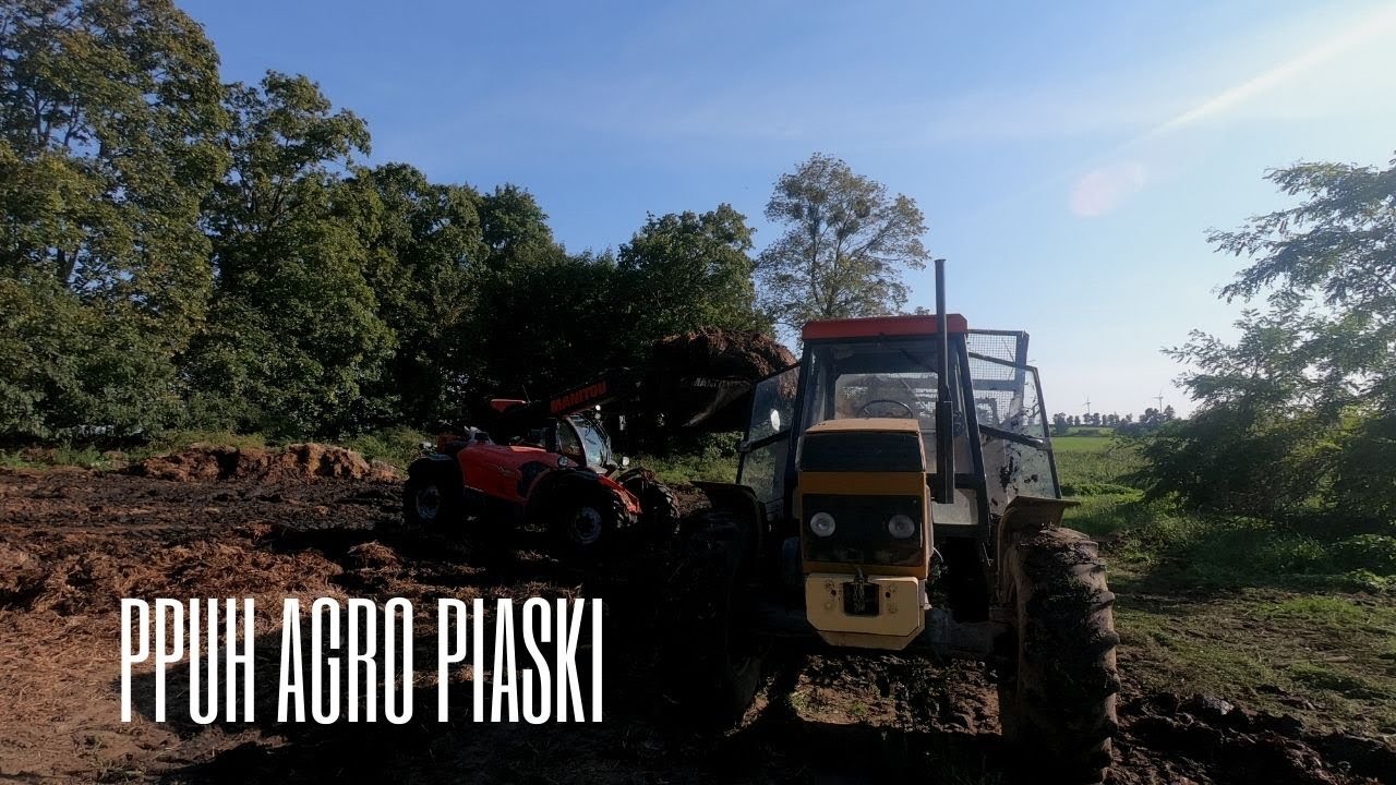 ZAŁADUNEK I ROZRZUCANIE OBORNIKA 2021 OGIEŃ Z RURY URSUS 1224+ FORTSCHRIIT T088 MANITOU MLT 737-13O