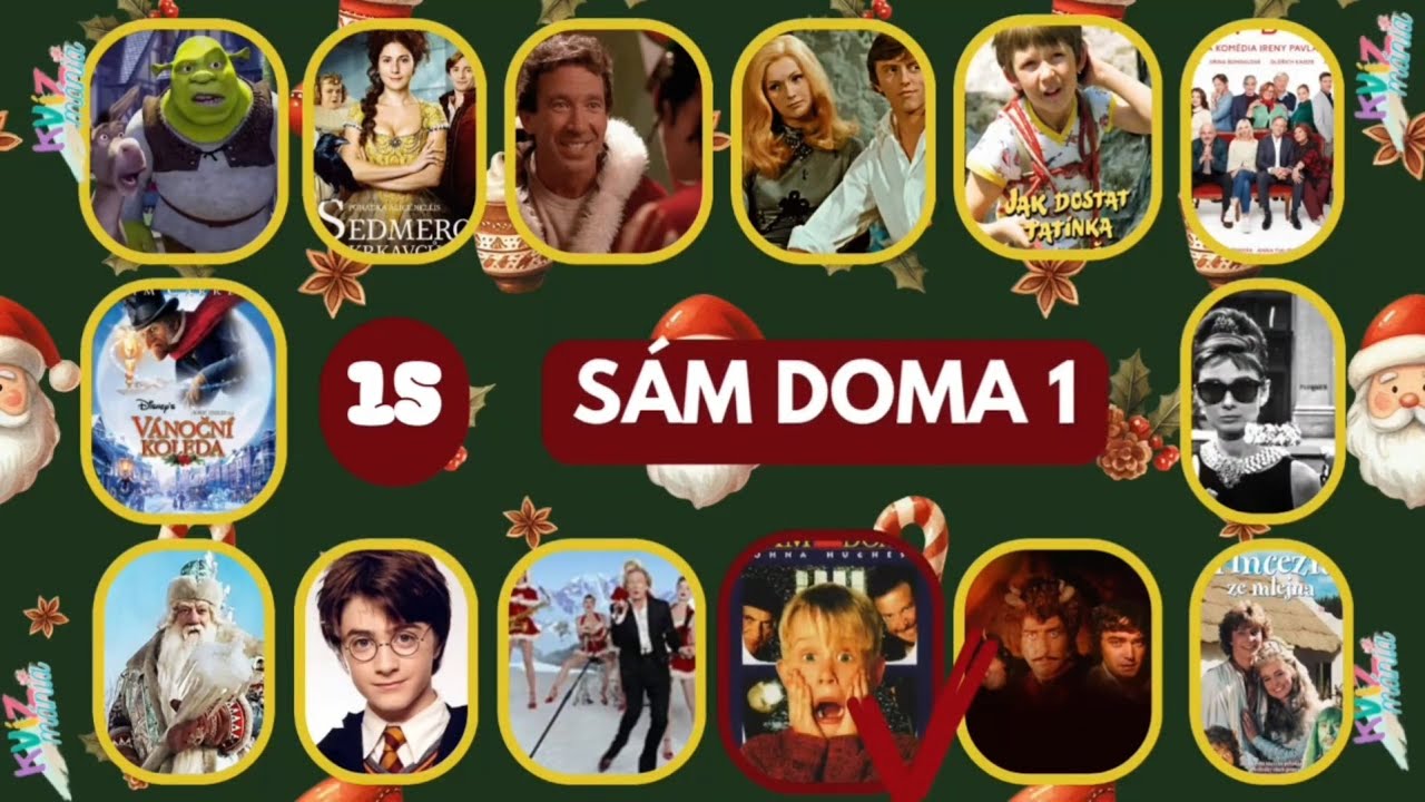 Najväčší Vianočný filmový kvíz !  Uhádneš film podľa ukážky ? #vianoce #vianočnýkvíz
