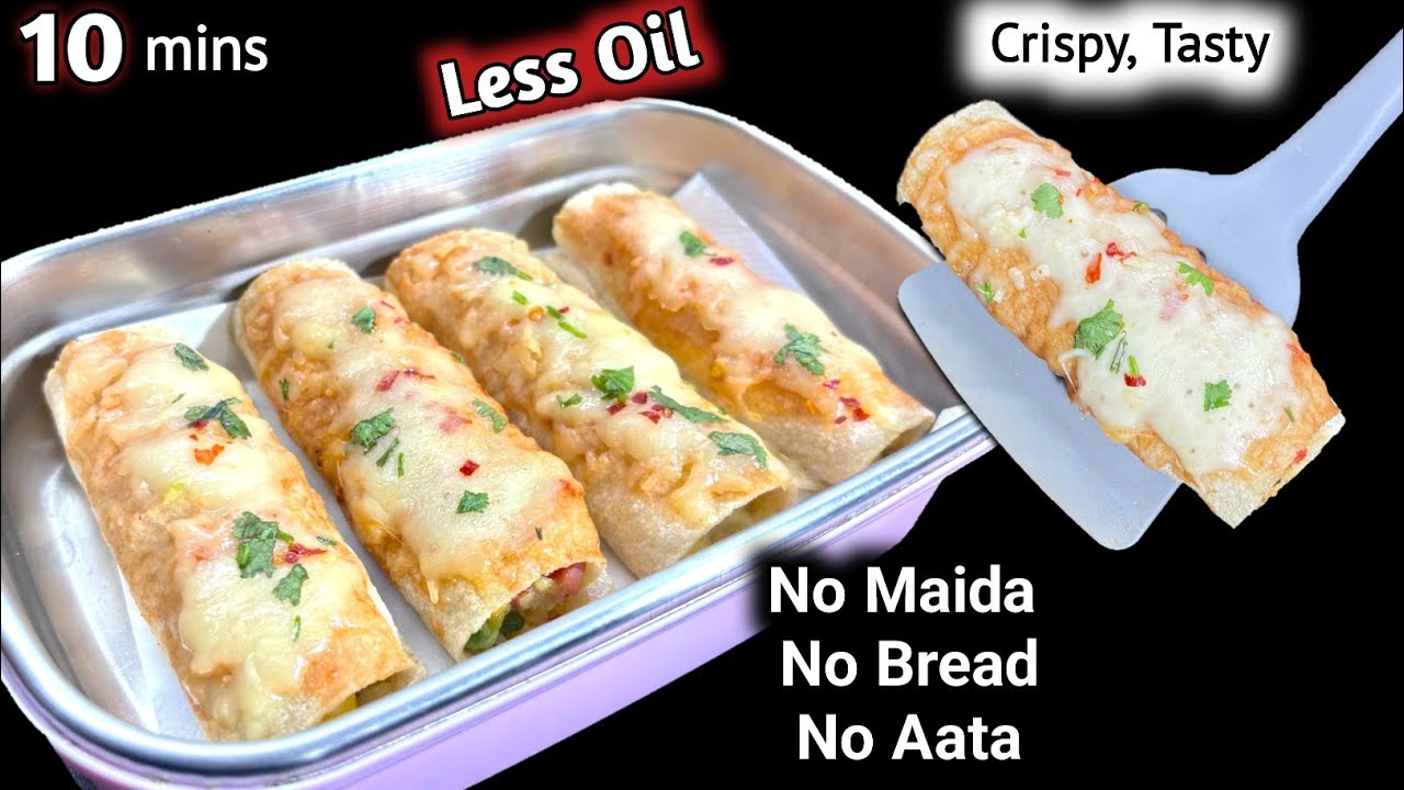 10 Minutes Healthy Pizza Rolls | Tiffin Recipes | Healthy Kids Lunch Box Ideas | Veg Roll Recipe 
