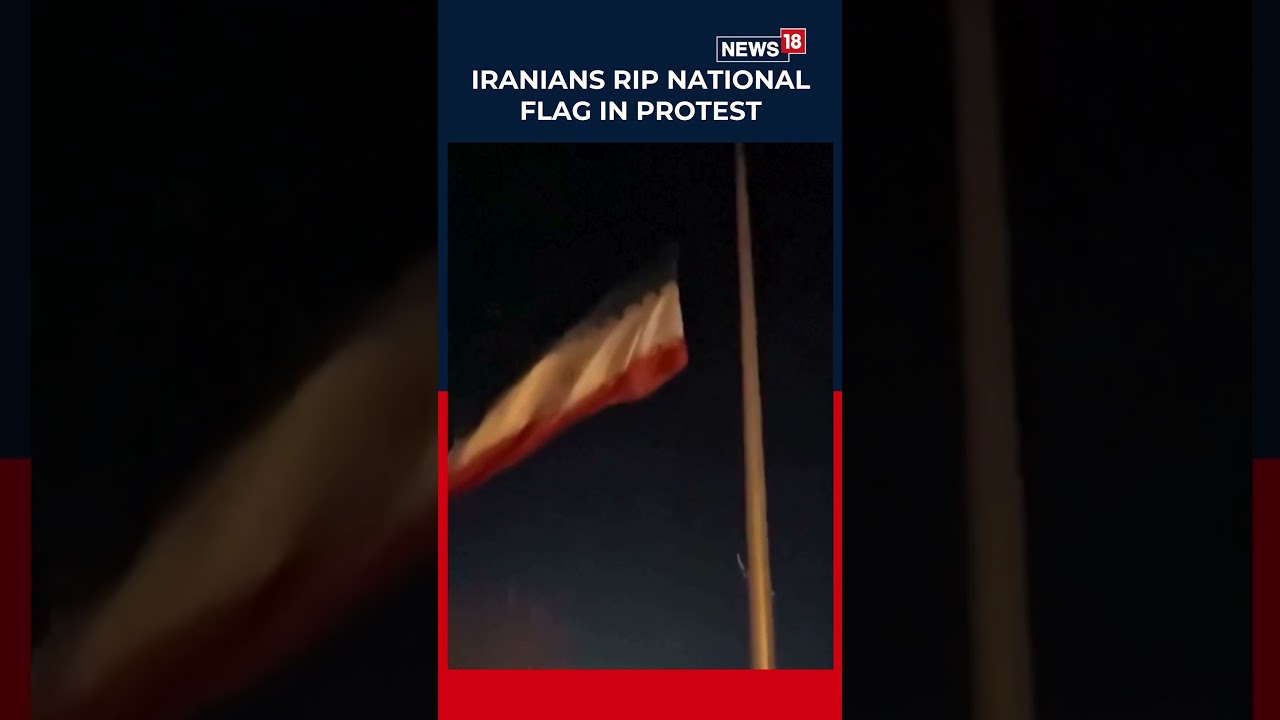Iran Protests | Viral: Iranians Rip National Flag In Protest Against Economic Hardship | N18S