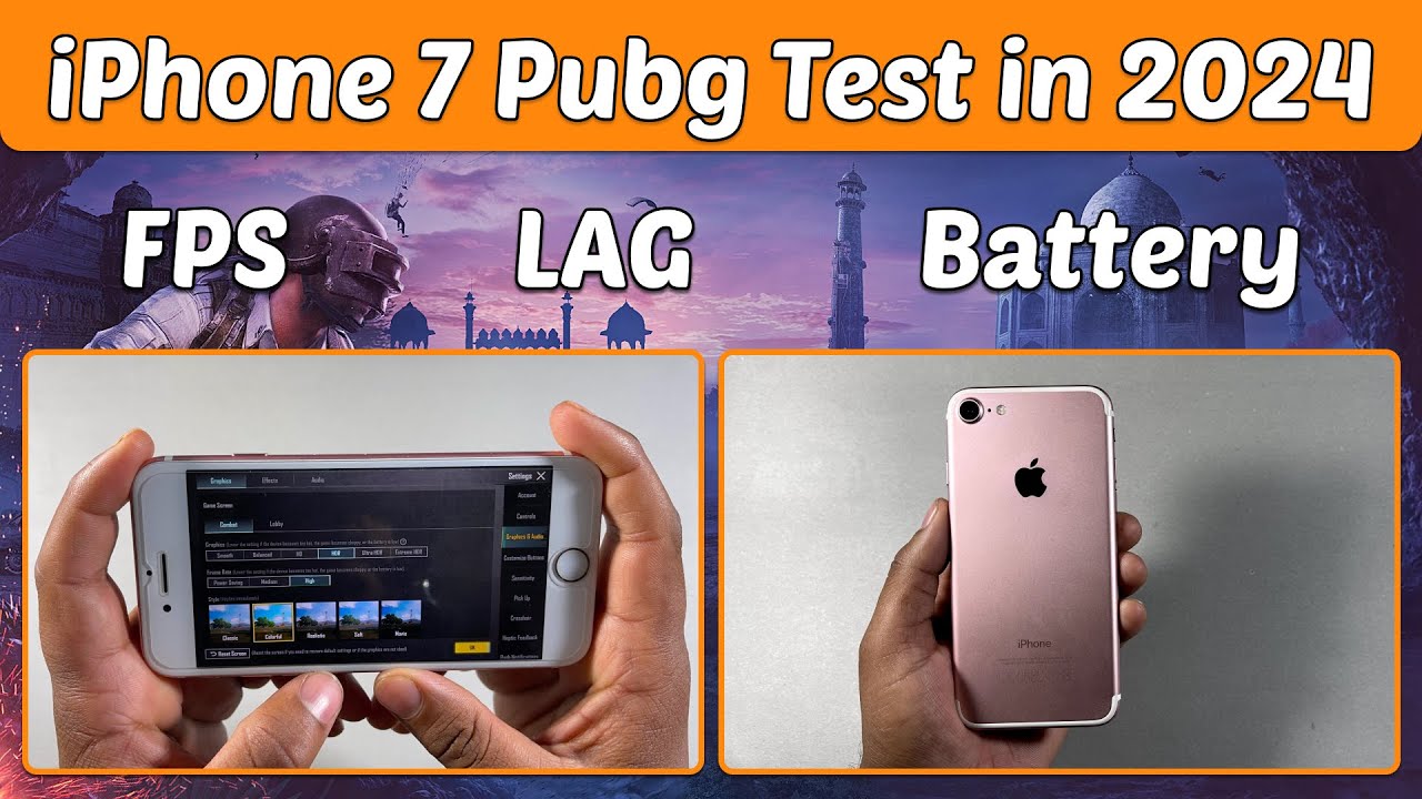 iPhone 7 Detailed PUBG Test in 2024 🔥 | Heating - FPS - Battery- Graphics ⚡️