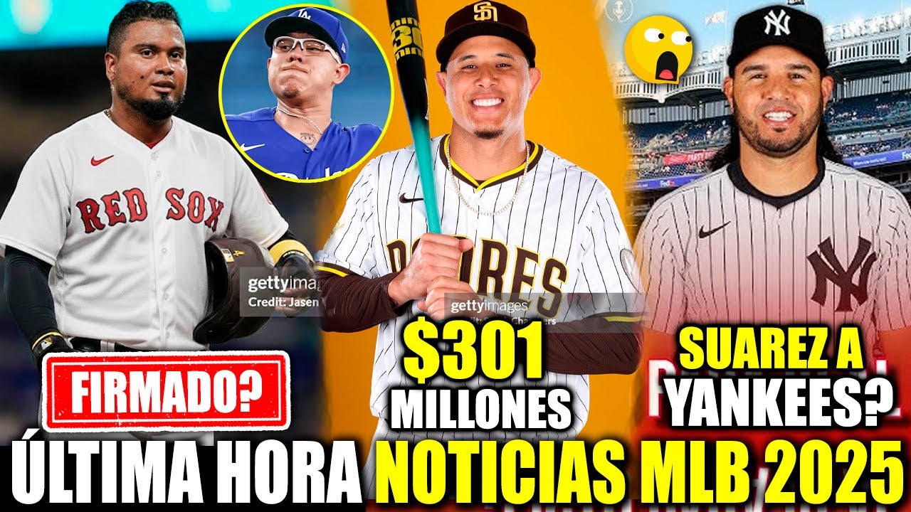 BOMBA! MANNY MACHADO RECIBE 301 MILLONES! ARRAEZ A BOSTON? EUGENIO SUAREZ YANKEES? URIAS! ALTUVE MLB
