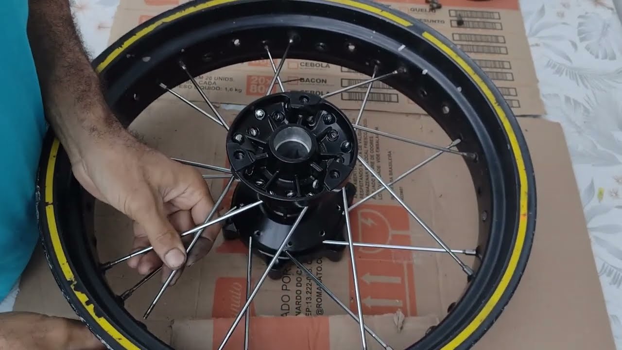 como trocar os raios XTZ Lander 250 x Yamaha
